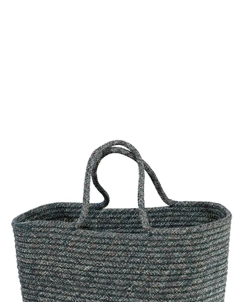 Tunisia Polypropylene Green Storage Basket