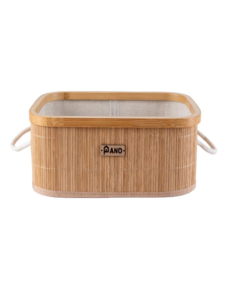 Bamboo Kitchen Utility Bern Basket Natural | Storage Organiser - Pano