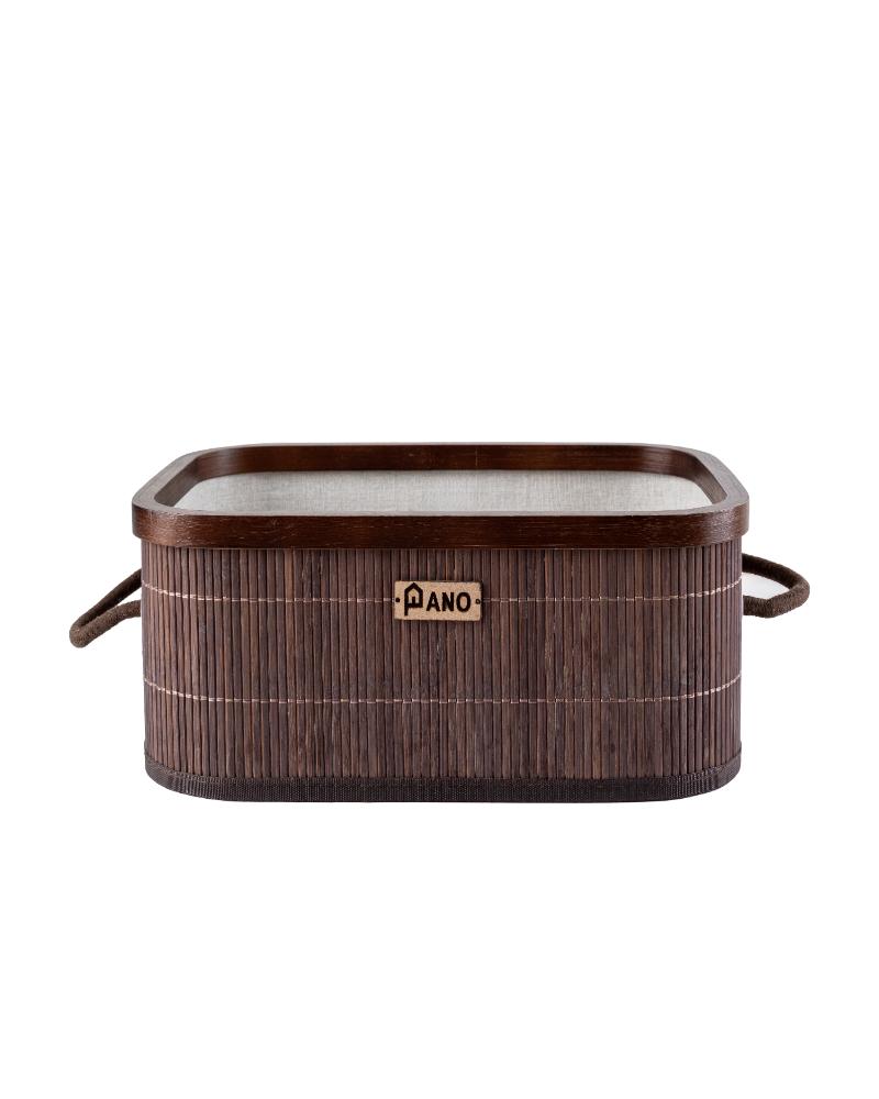 Bamboo Kitchen Utility Bern Basket Woody Brown | Storage Organiser - Pano