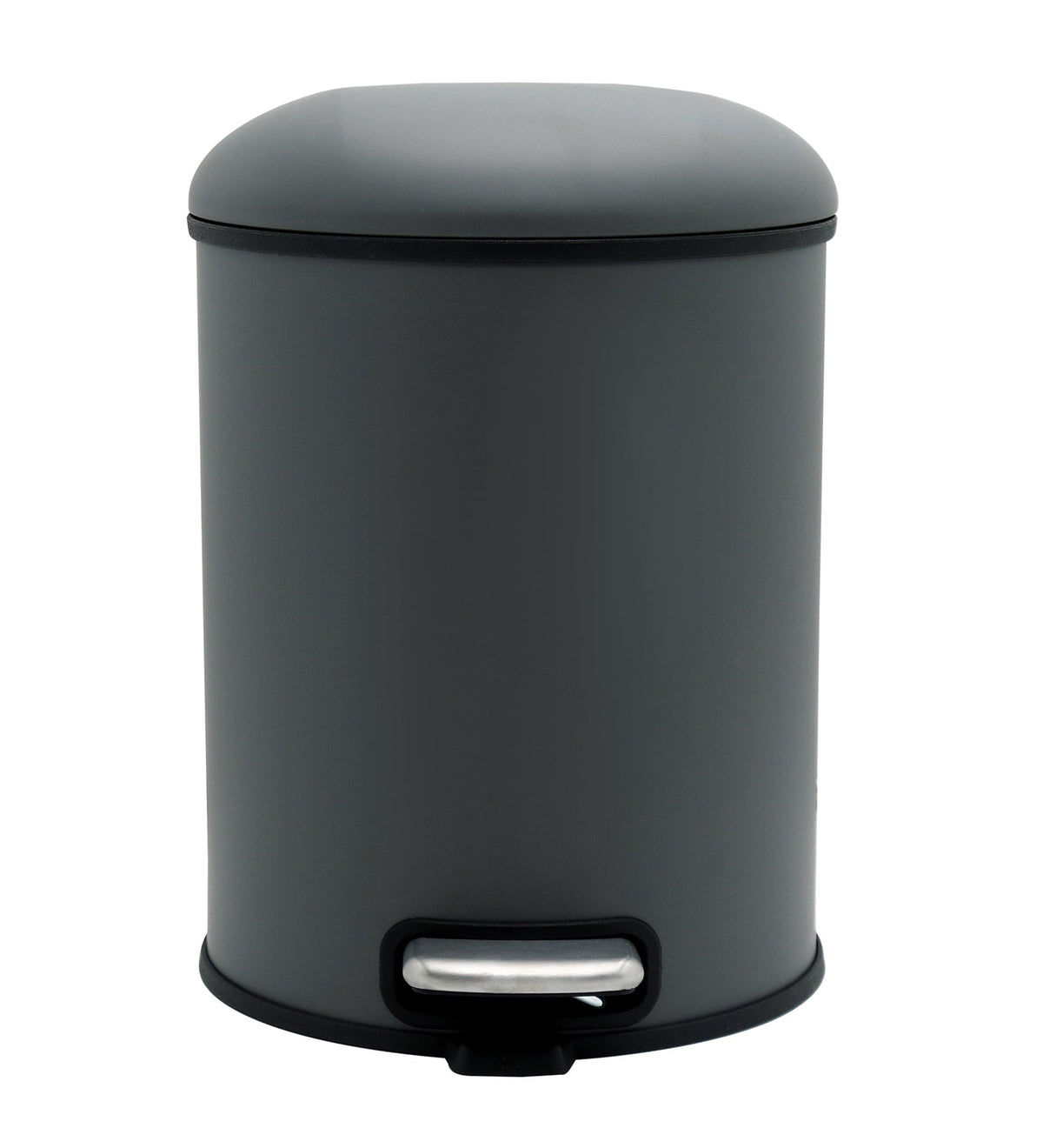 Stainless Steel Soft Close Step Bin 12 Litre Grey Pano