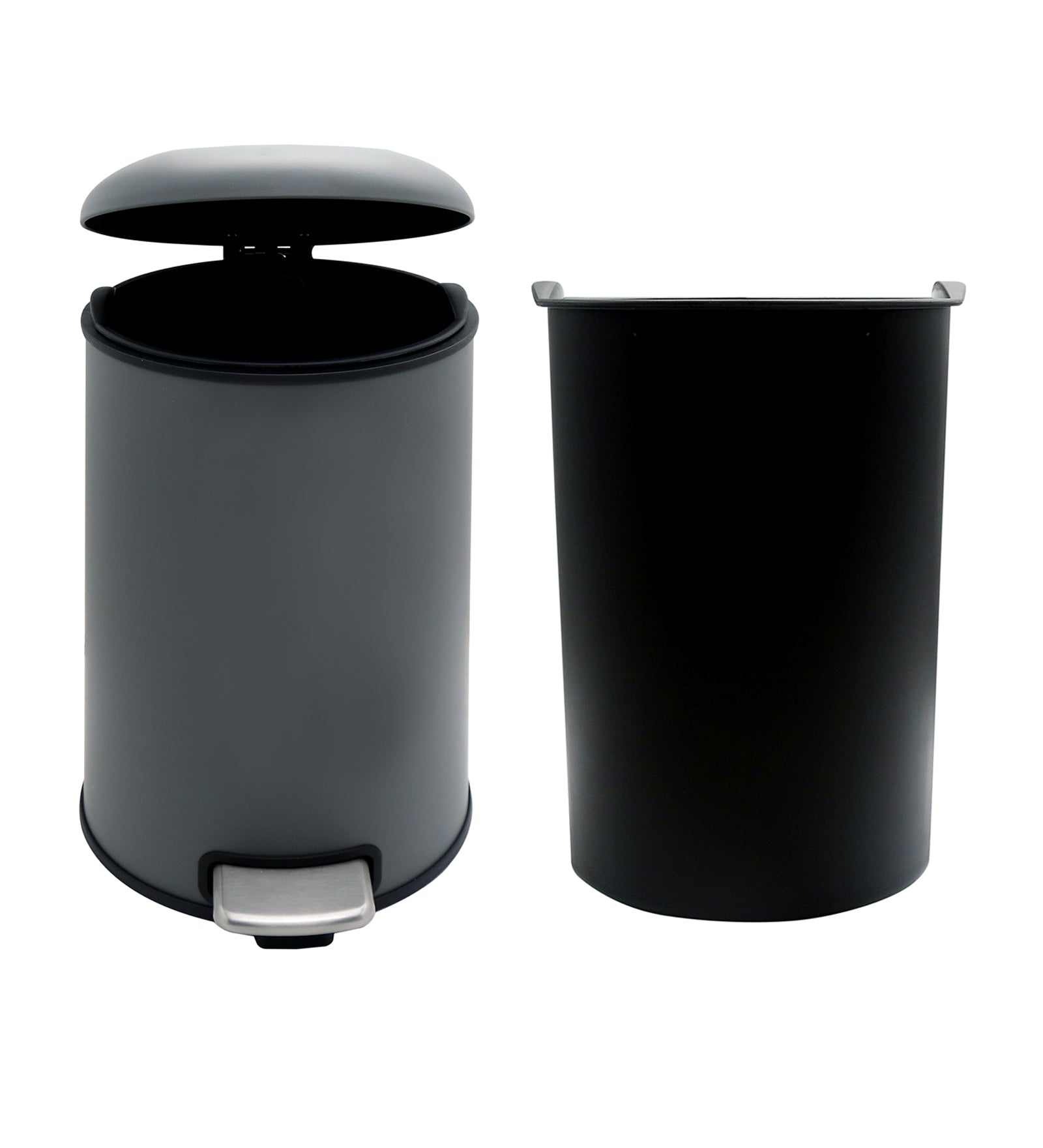 Stainless Steel Soft Close Step Bin 5 Litre Grey Pano