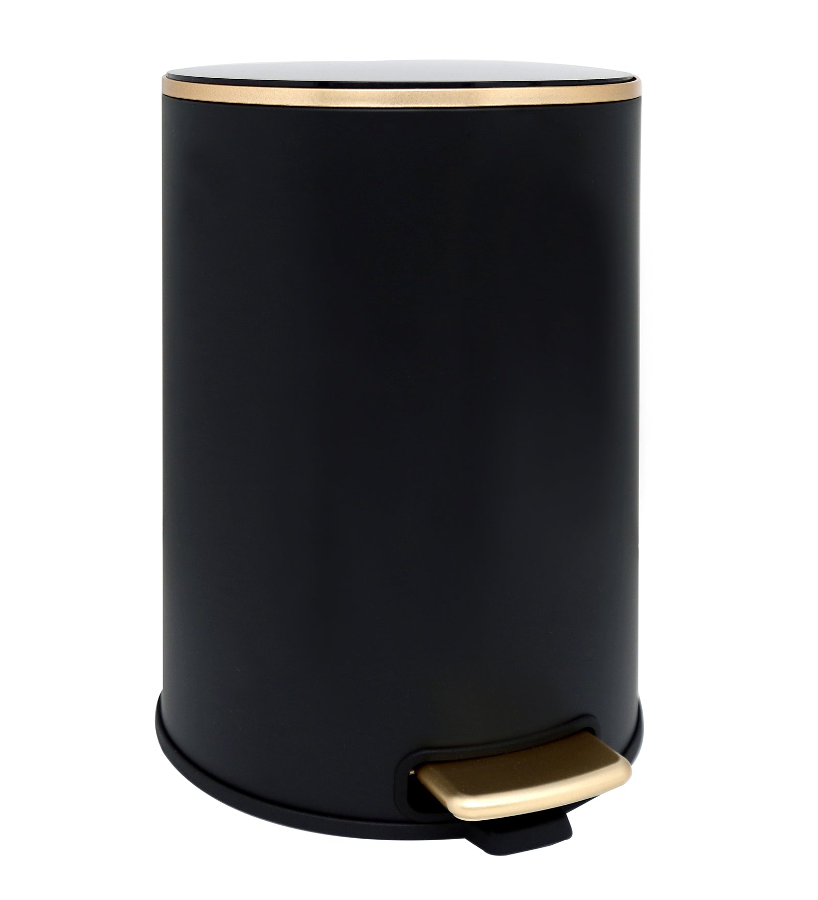 Stainless Steel Soft Close Step Bin 8 Litre Black Pano