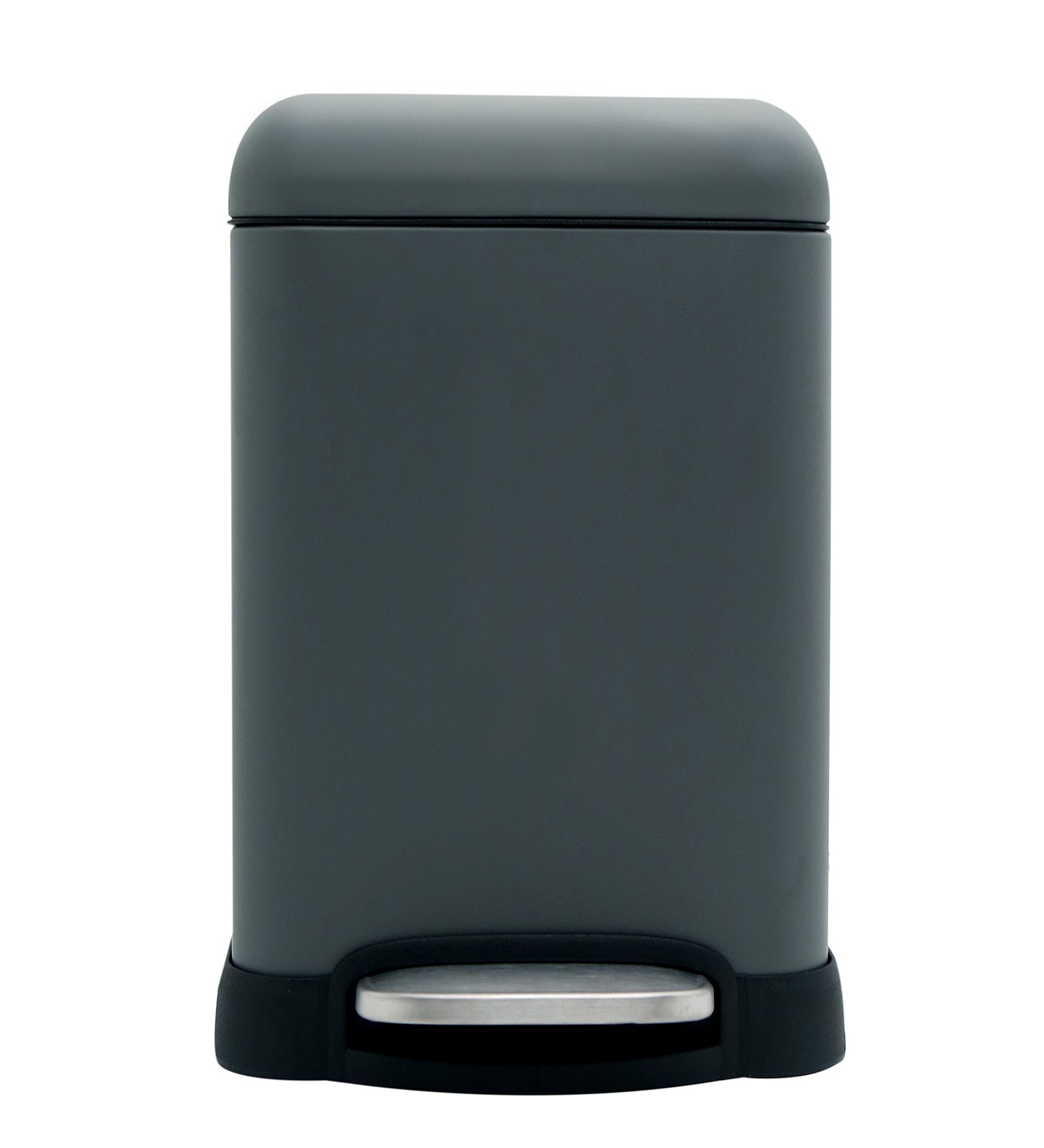 Stainless Steel Soft Close Step Bin 6 Litre Grey Pano