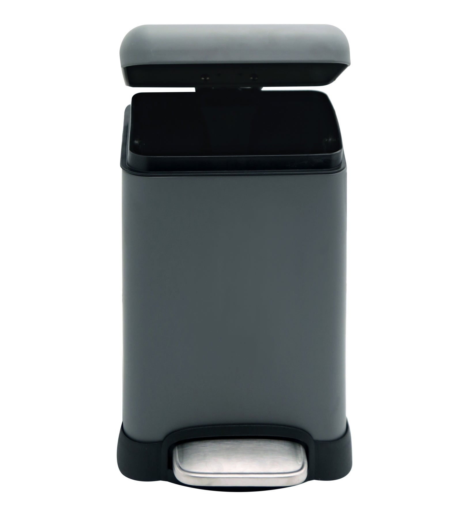 Stainless Steel Soft Close Step Bin 6 Litre Grey Pano