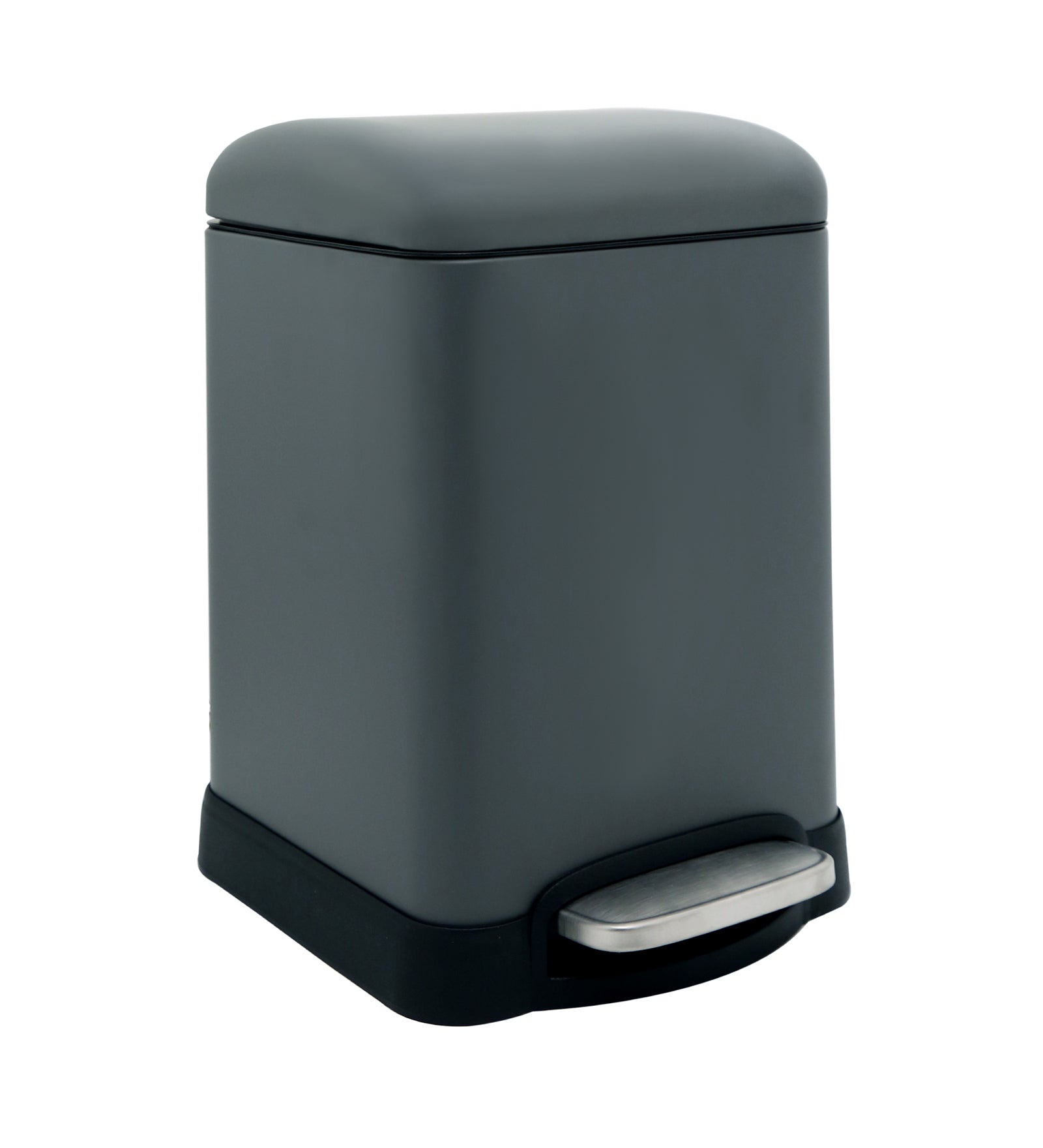 Stainless Steel Soft Close Step Bin 6 Litre Grey Pano