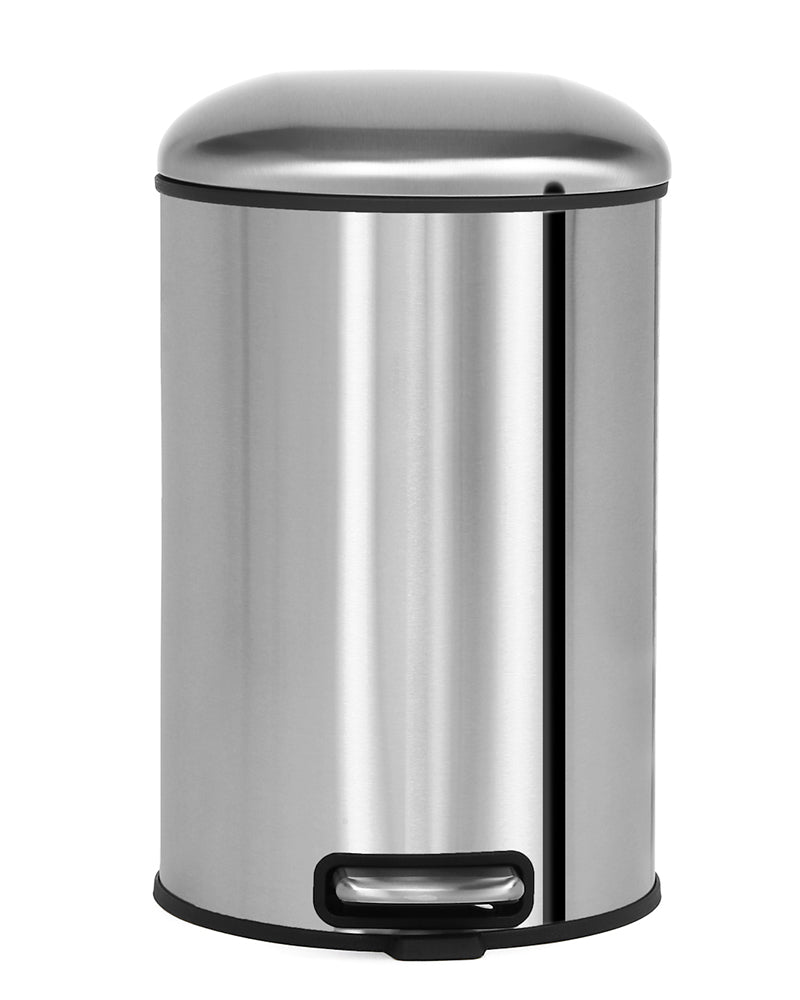 Levente Stainless Steel Soft Close Peddle Dustbins 12 Litre - Pano Pano