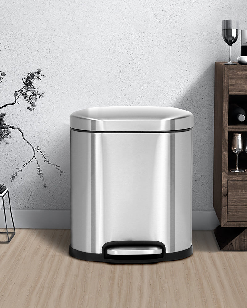 Masa Stainless Steel Soft Close Peddle Dustbins 5 Litre - Pano Pano