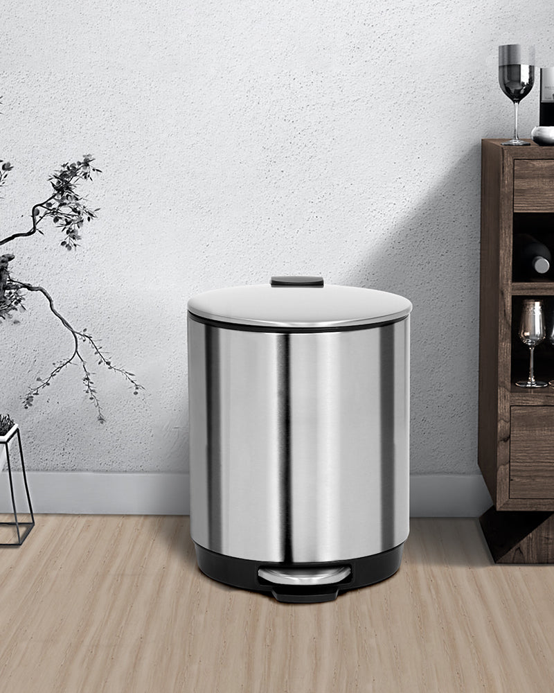 Vesta Stainless Steel Soft Close Peddle Dustbins 5 Litre - Pano Pano