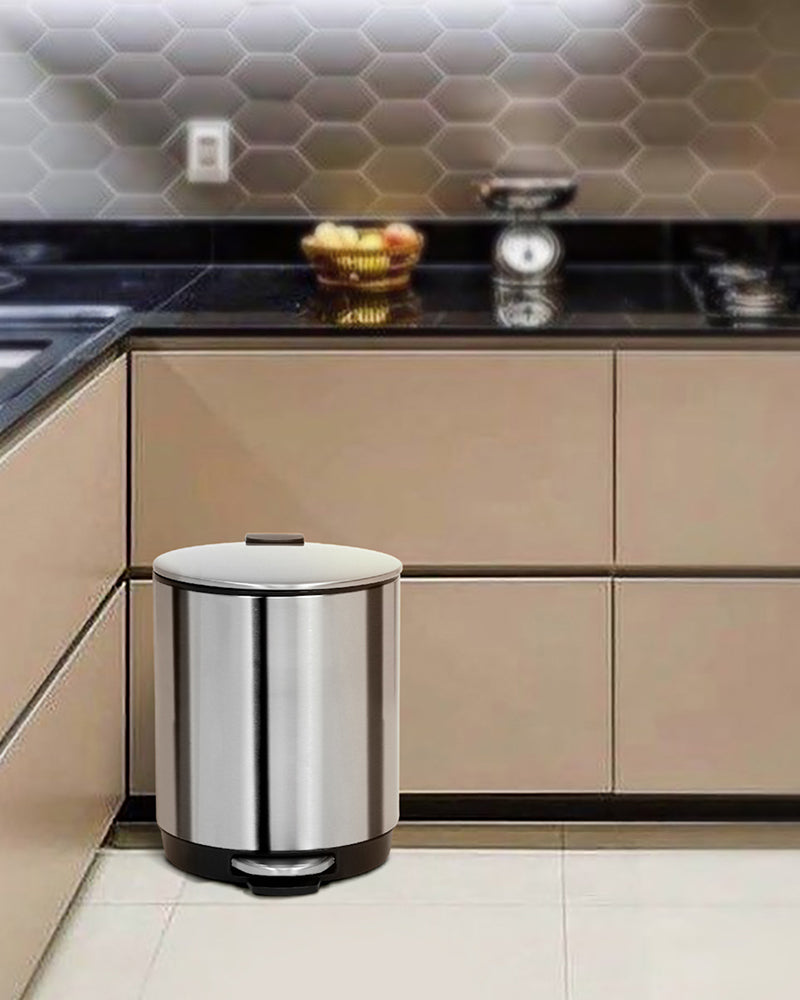 Vesta Stainless Steel Soft Close Peddle Dustbins 5 Litre - Pano Pano