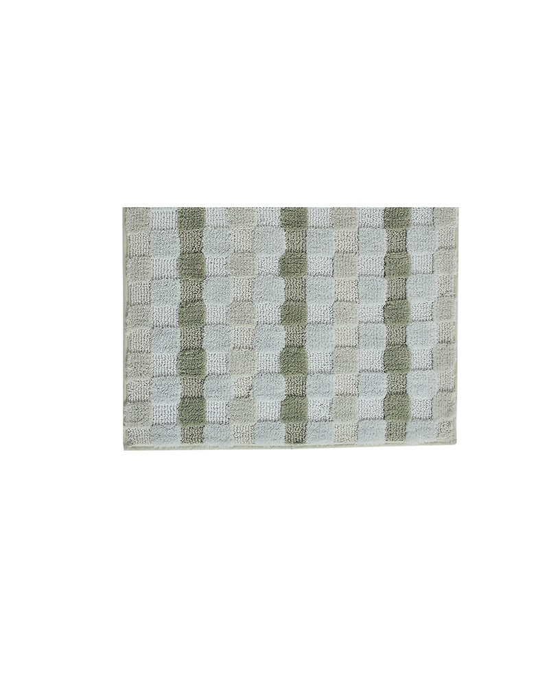 Blocks Microfiber Sage Anti Skid Bathmat - Pano Pano