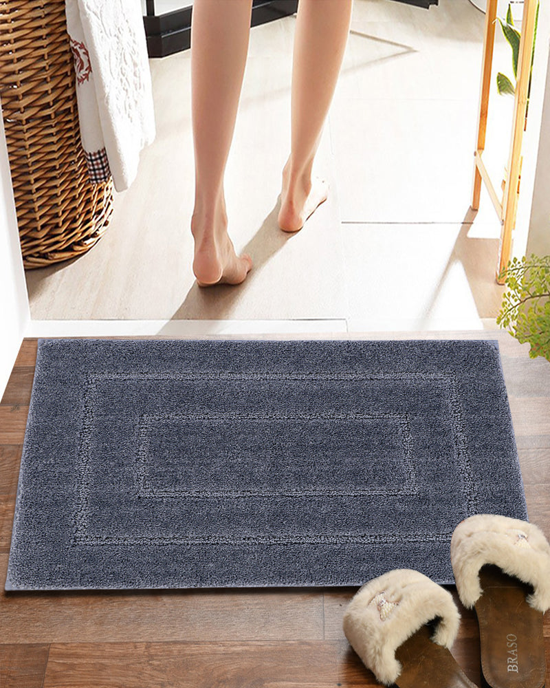 Triple Frame Anti Skid Super Soft Bathmat -Pano