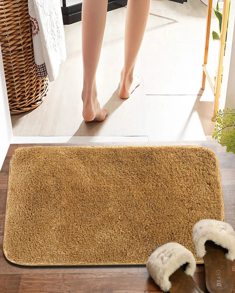 Sophia Anti Skid Super Beige Absorbent Bathmat