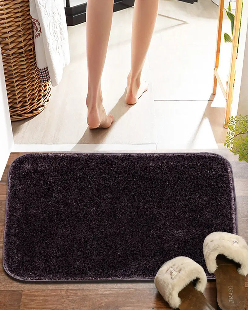 Sophia Anti Skid Super Brown Absorbent Bathmat