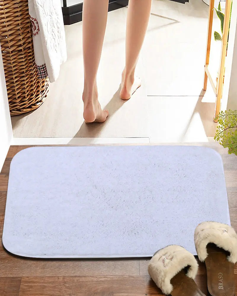 Sophia Anti Skid Super White Absorbent Bathmat