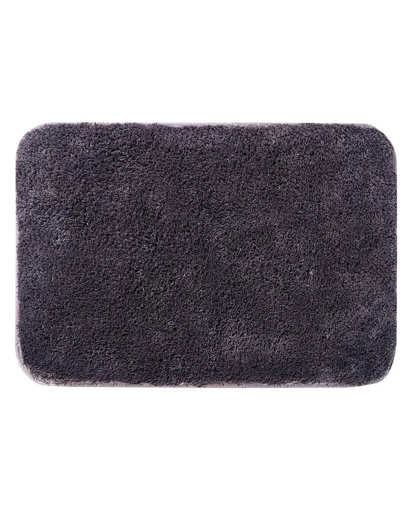Sophia Anti Skid 2 Pcs Contour Bath Charcoal Rug