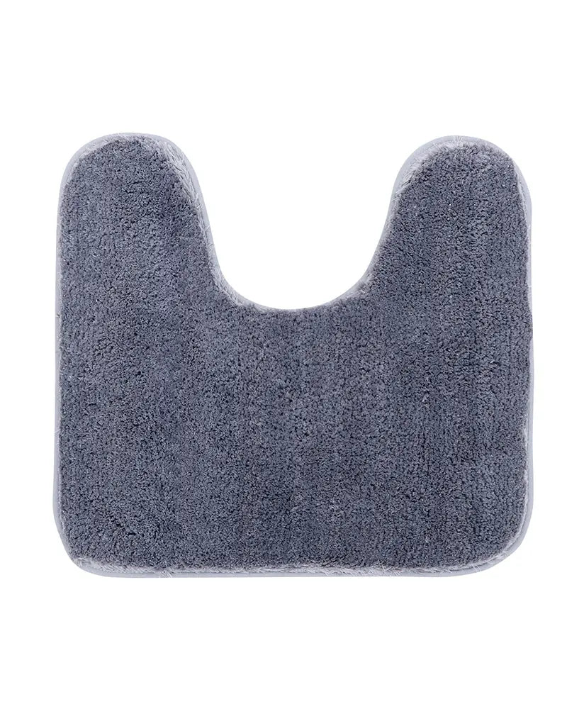 Sophia Anti Skid 2 Pcs Contour Bath Grey Rug