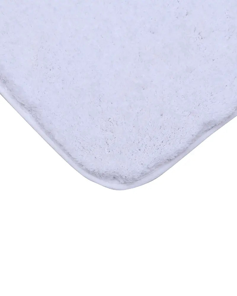 Sophia Anti Skid 2 Pcs Contour Bath White Rug