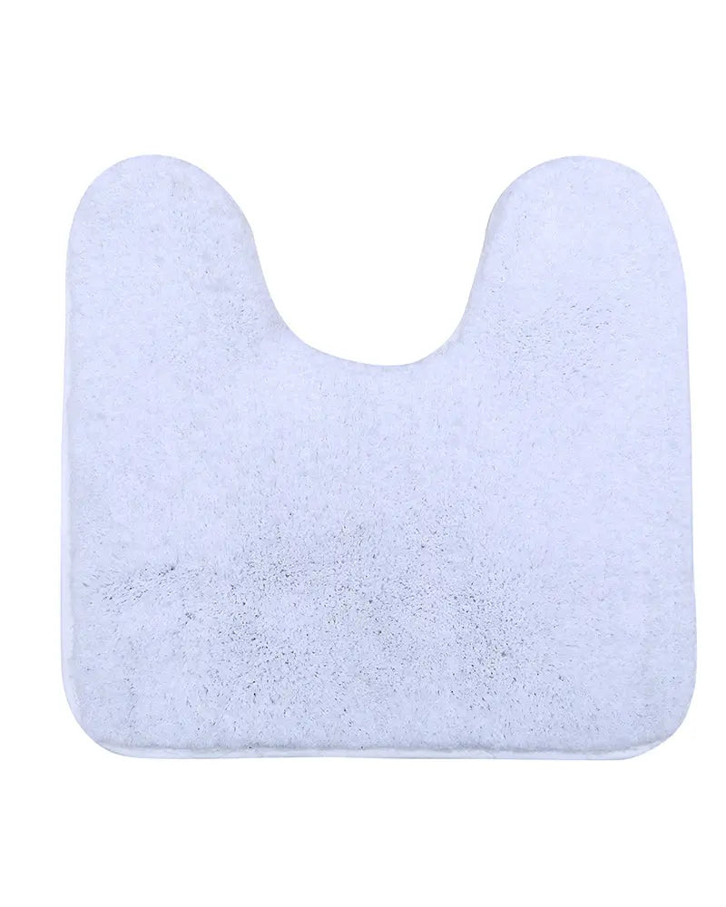 Sophia Anti Skid 2 Pcs Contour Bath White Rug