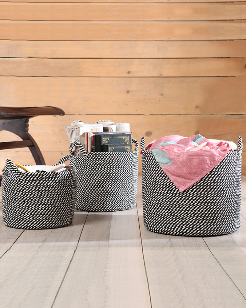 Utility Crest Polypropylene Textured Basket Pano