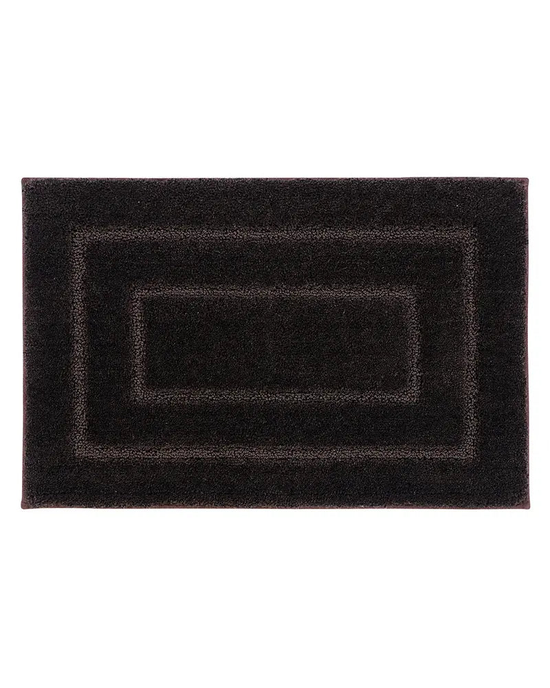 Triple Frame Anti Skid Super Soft Dk. Brown Bathmat