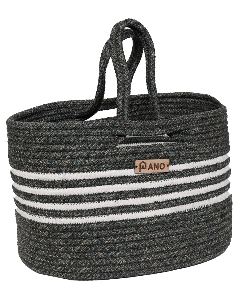 Elora Multi Purpose Green Tote Hand Basket - Pano Pano