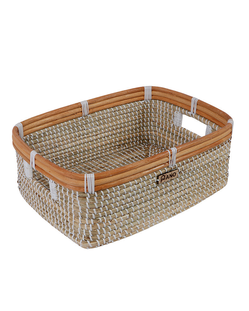 Essence Sea Grass Storage Basket Pano