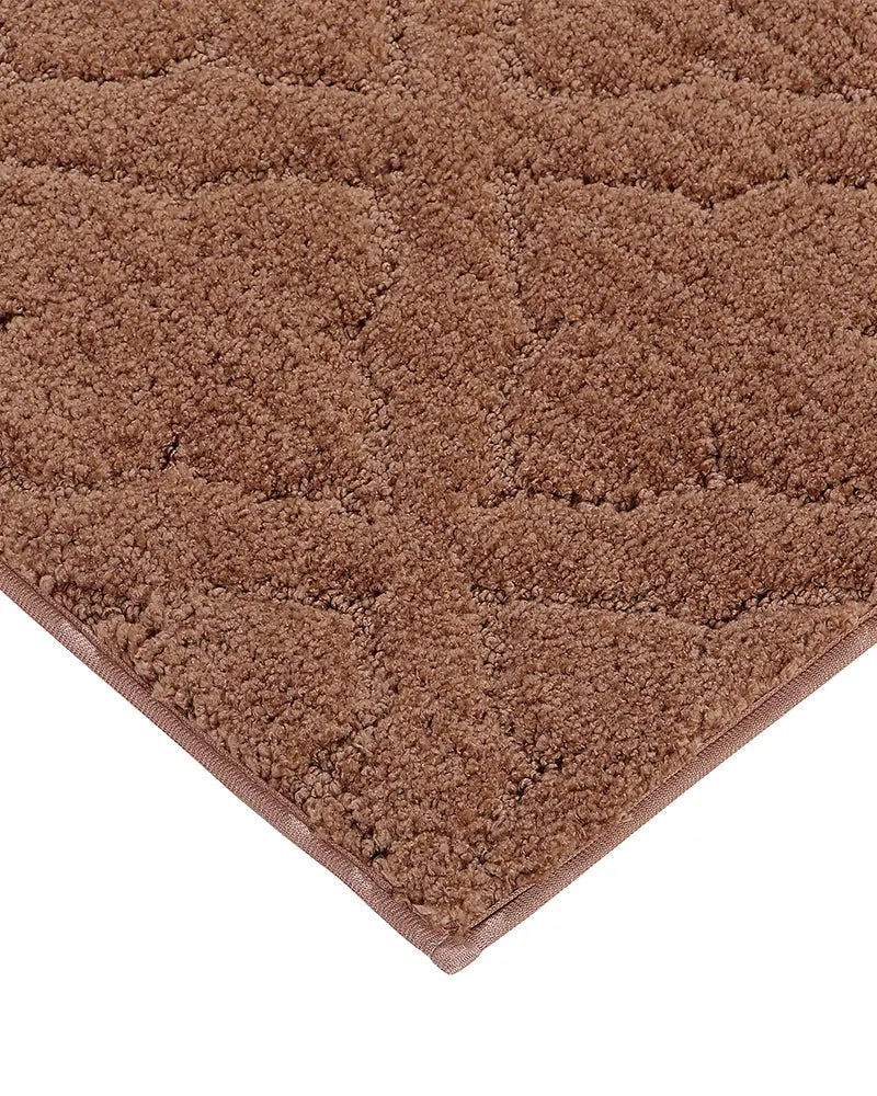 Flora Anti Skid Super Absorbent Rusty Brown Bathmat