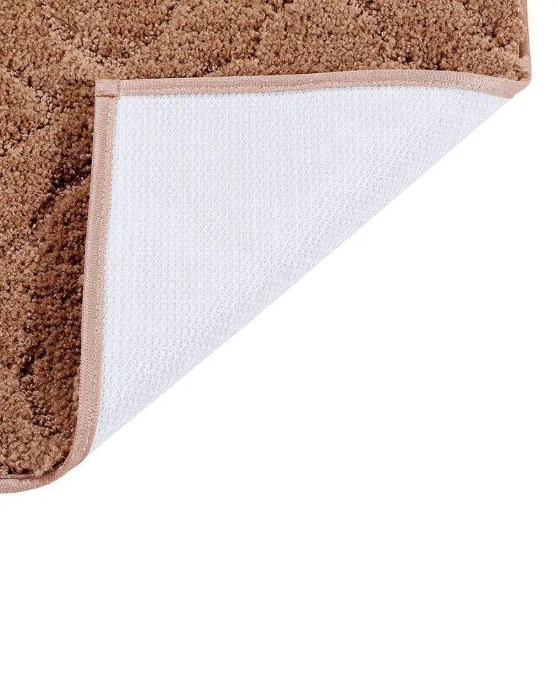 Flora Anti Skid Super Absorbent Rusty Brown Bathmat