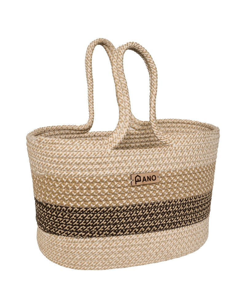 Fioris Multi Purpose Brown Tote Hand Basket