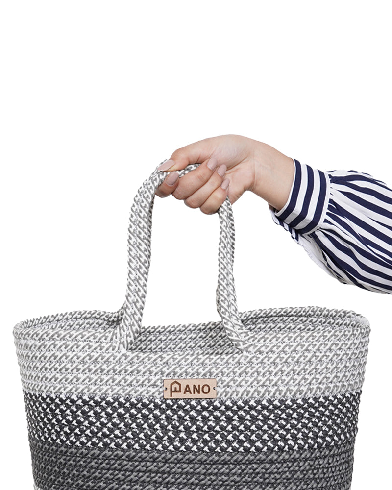 Fioris Multi Purpose Grey Tote Hand Basket