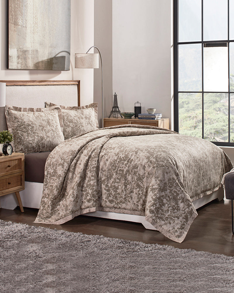 Super Soft Premium Cotton King Size Flat Bedsheet with 2 Pillow Covers and same Color Double Bed Comfort (Set of 4 Pieces) Pano