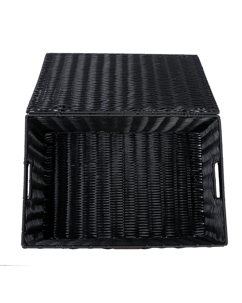 Imported Willow Wicker Basket Black - Pano Pano