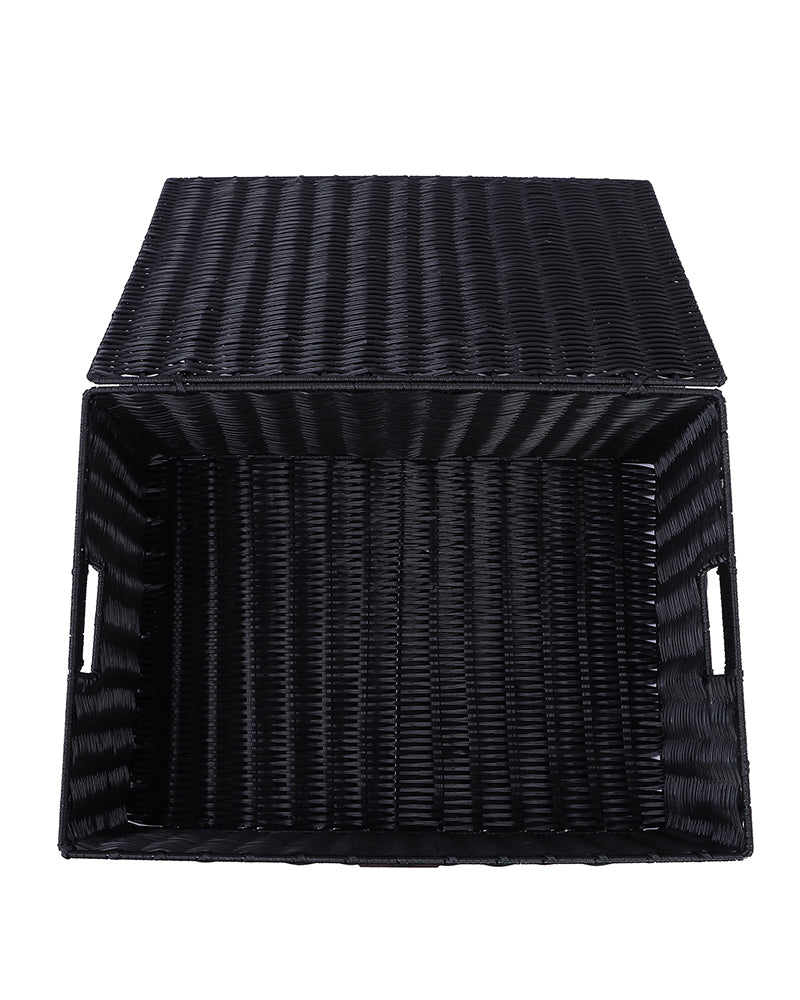 Imported Willow Wicker Basket Black - Pano Pano