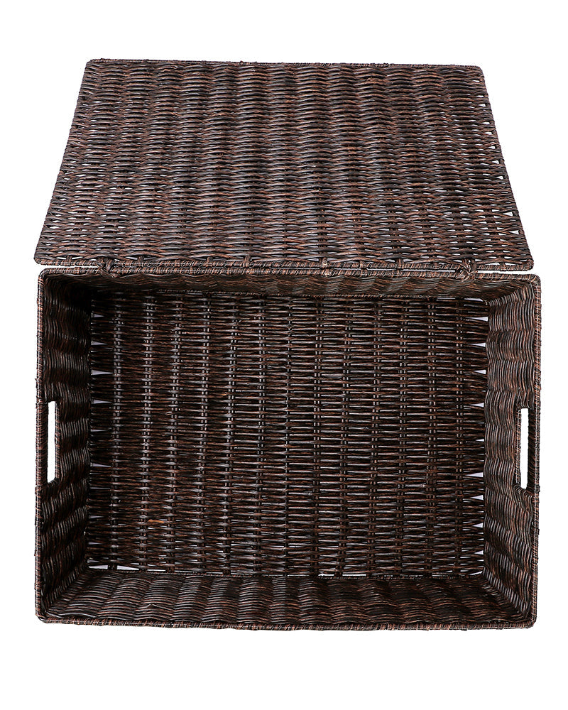 Imported Willow Wicker Basket Rust Brown - Pano Pano