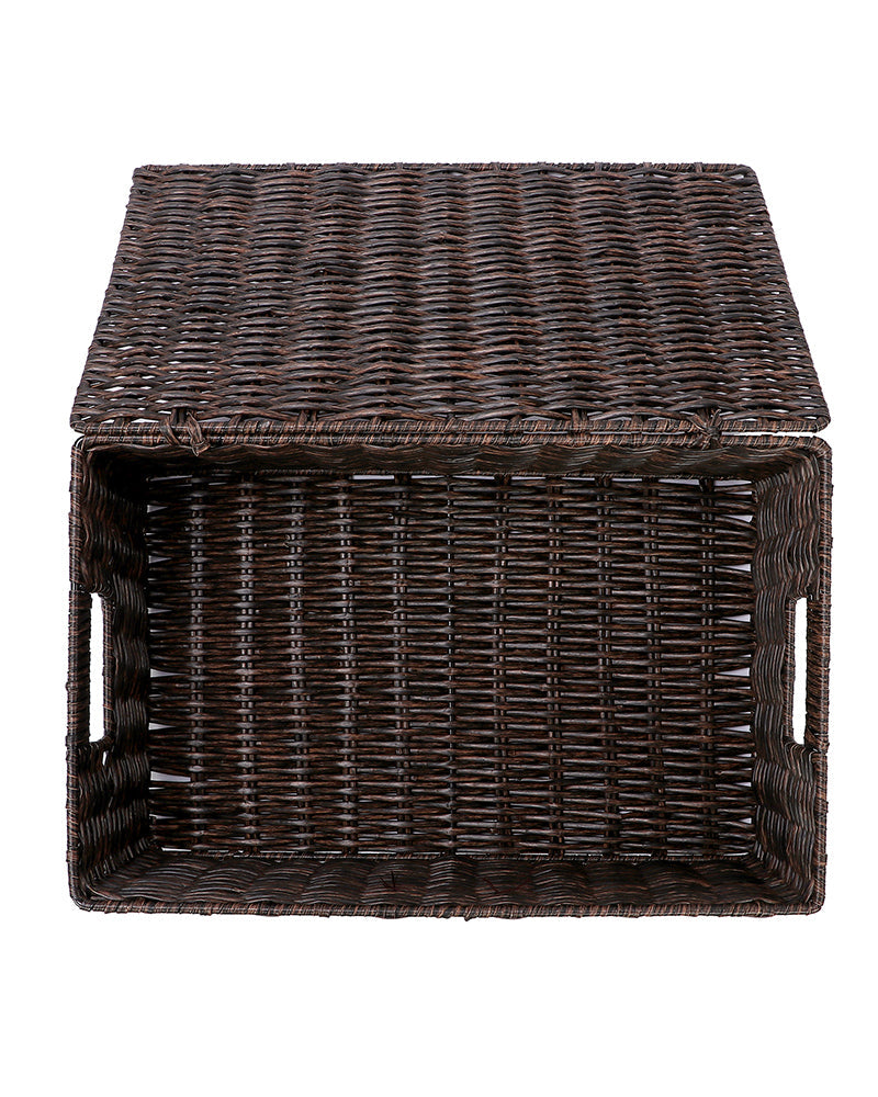 Imported Willow Wicker Basket Rust Brown - Pano Pano