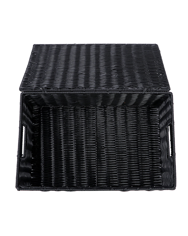 Imported Willow Wicker Basket Black - Pano Pano
