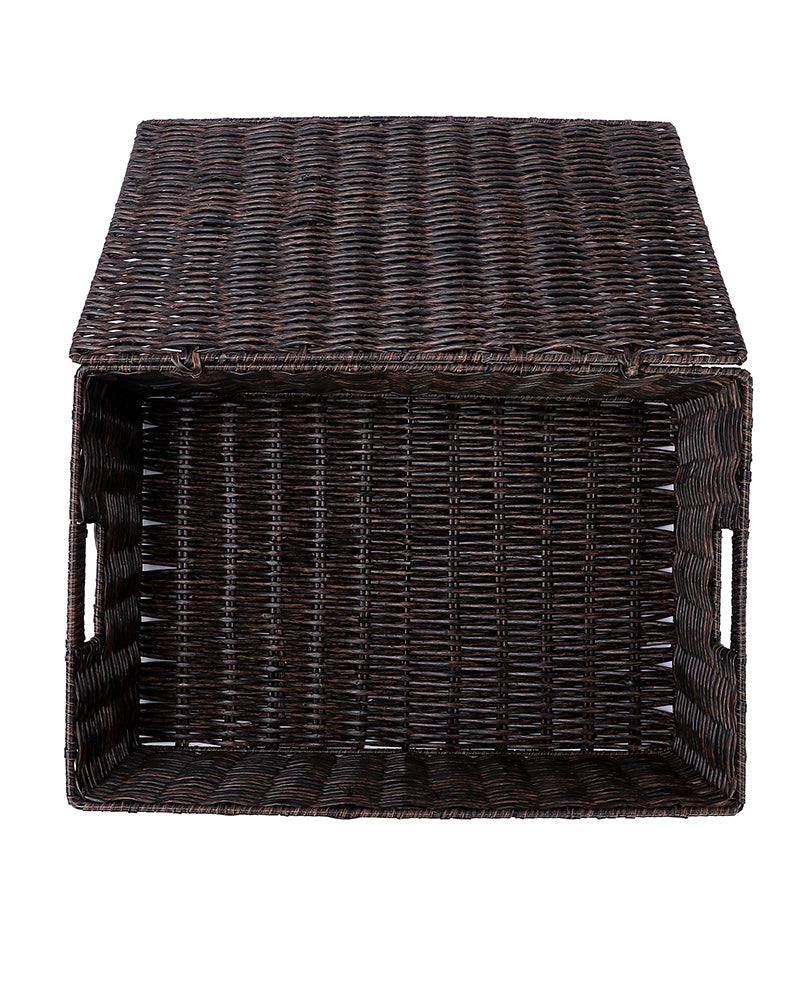 Imported Willow Wicker Basket Rust Brown - Pano Pano