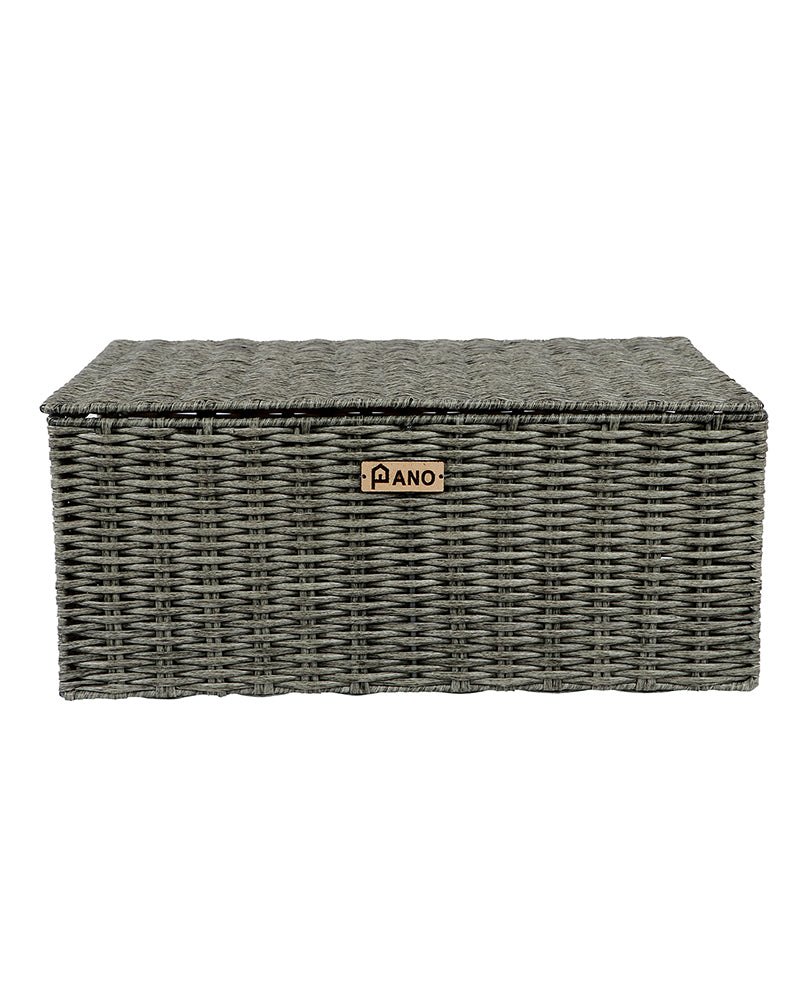 Imported Willow Wicker Basket Light Grey - Pano Pano