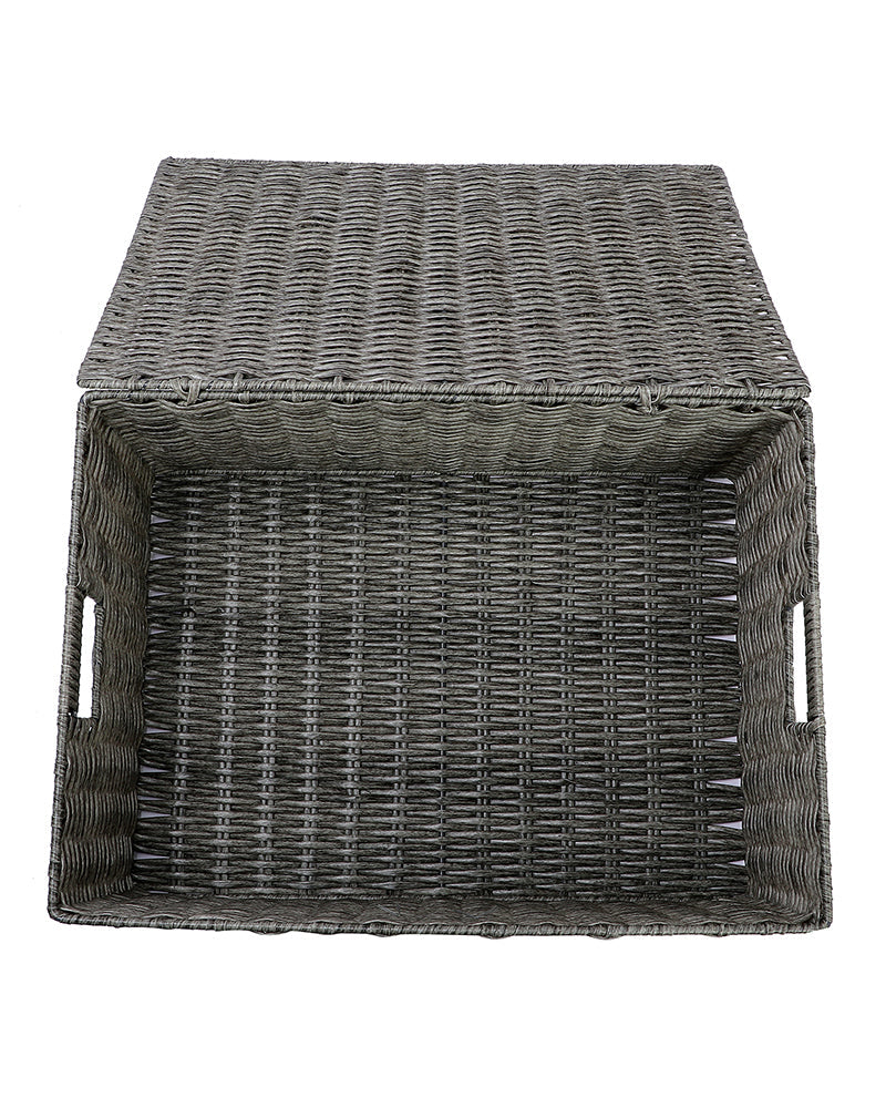 Imported Willow Wicker Basket Light Grey - Pano Pano