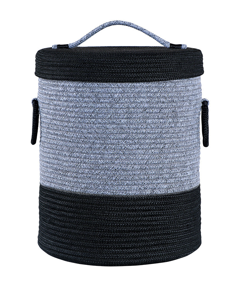 Striped Laundry Basket with Lid - Pano Pano