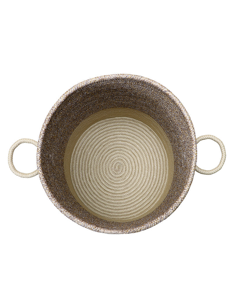 Striped Laundry Basket with Lid - Pano