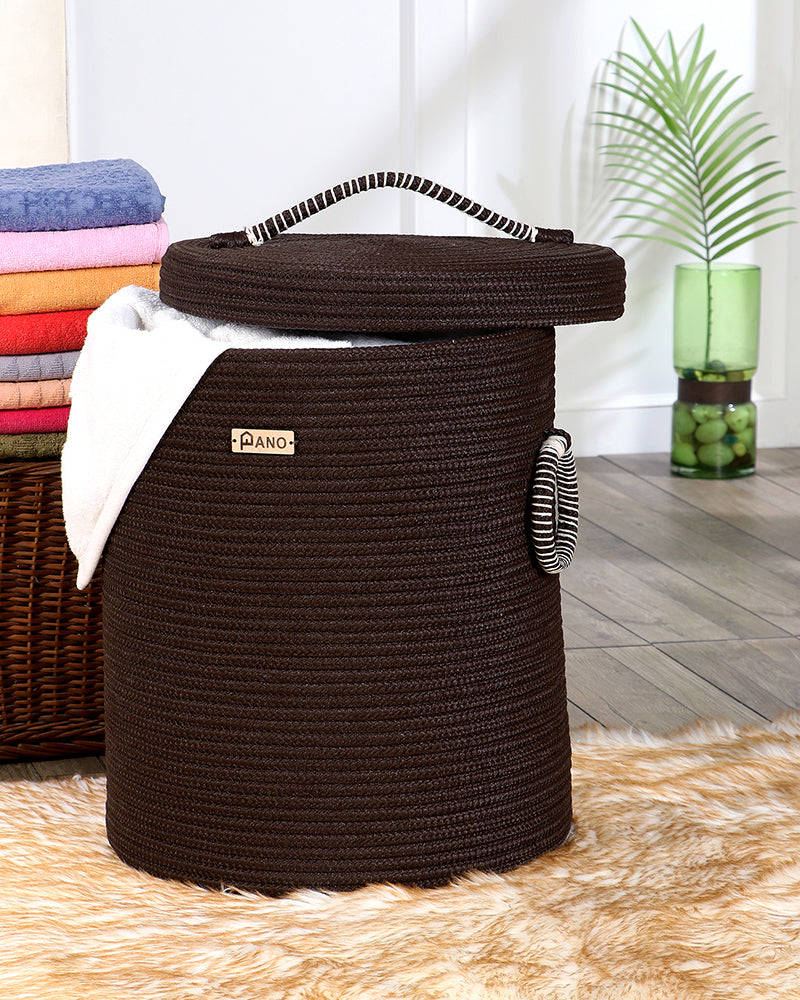 Solid laundry Basket Multi Purpose with Lid - Pano Pano