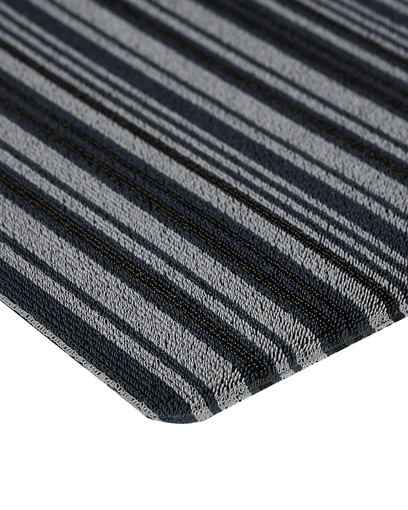 Linea Grey Anti-Skid Outdoor Mat -Pano