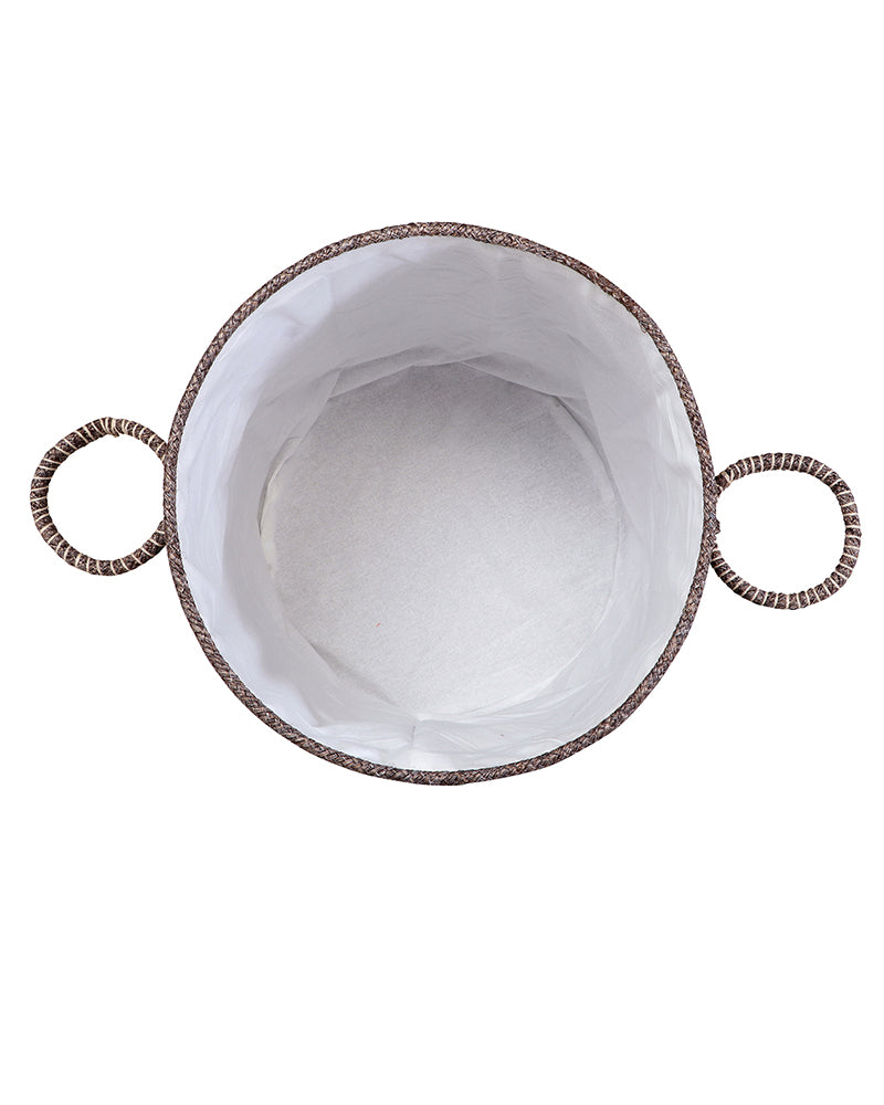 Tri Colour Laundry Basket with Lid Pano