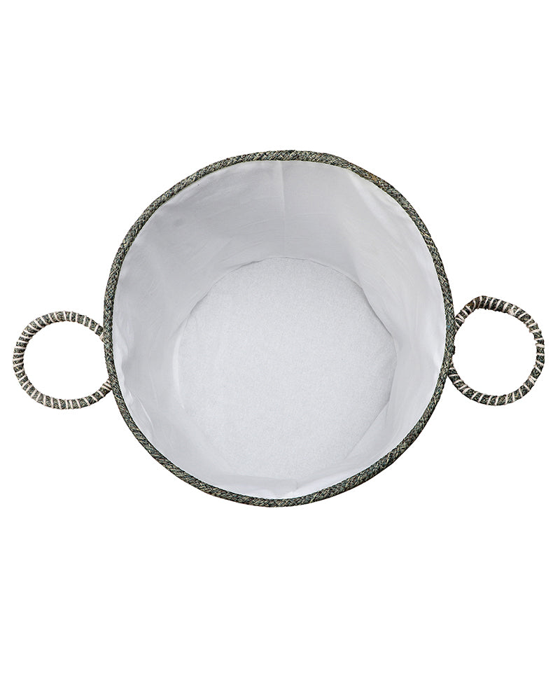 Tri Colour Laundry Basket with Lid Pano