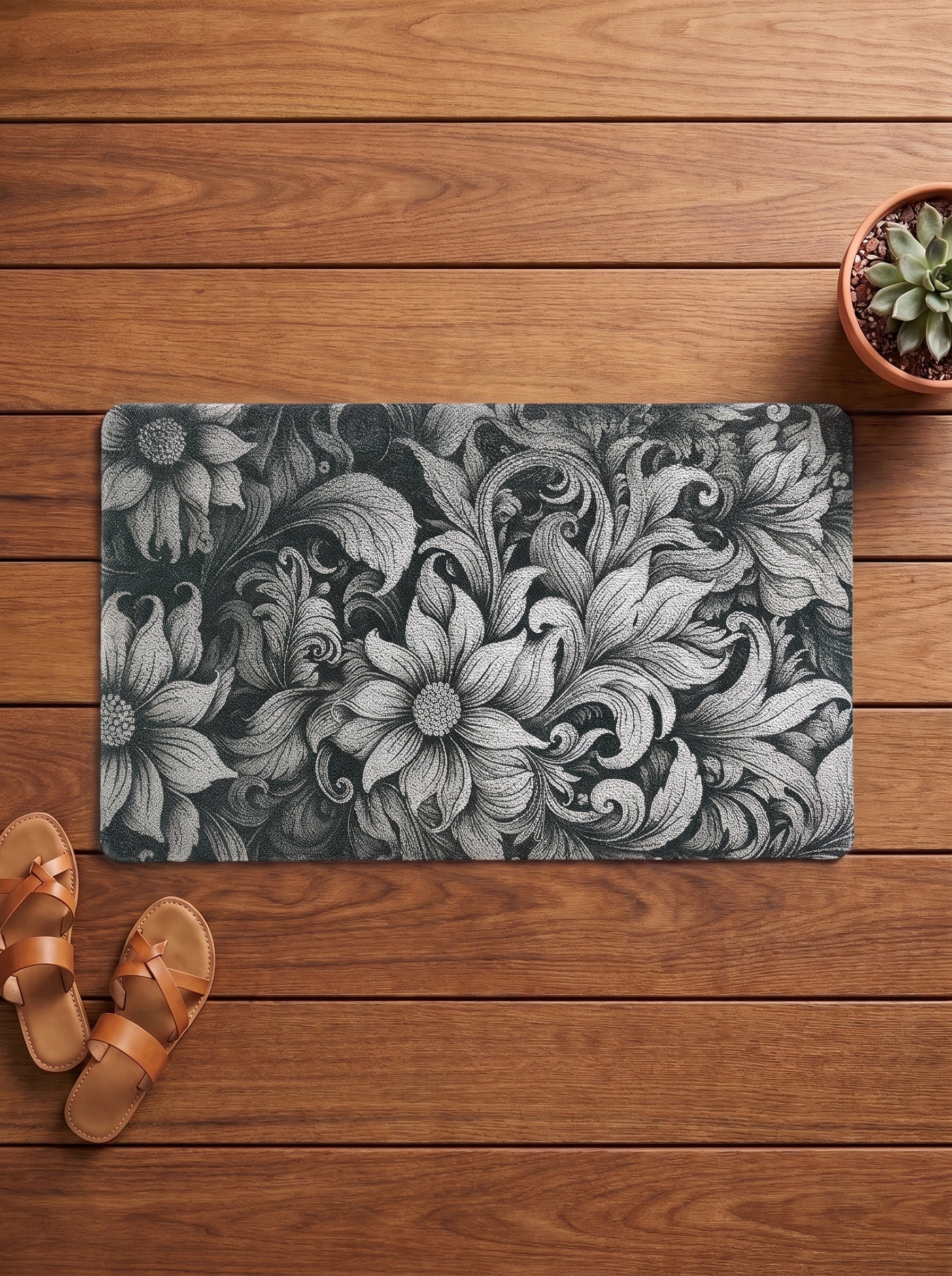 Aztec Anti-Skid PVC Out Door Mat-Pano