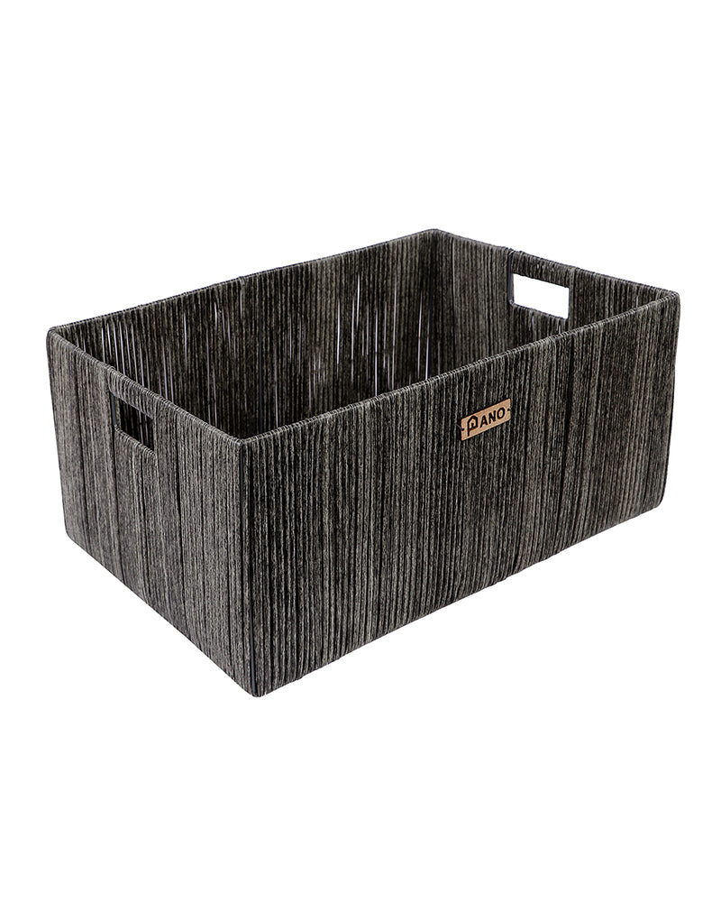 Imported Madisson Wicker Basket Dary Grey Pano