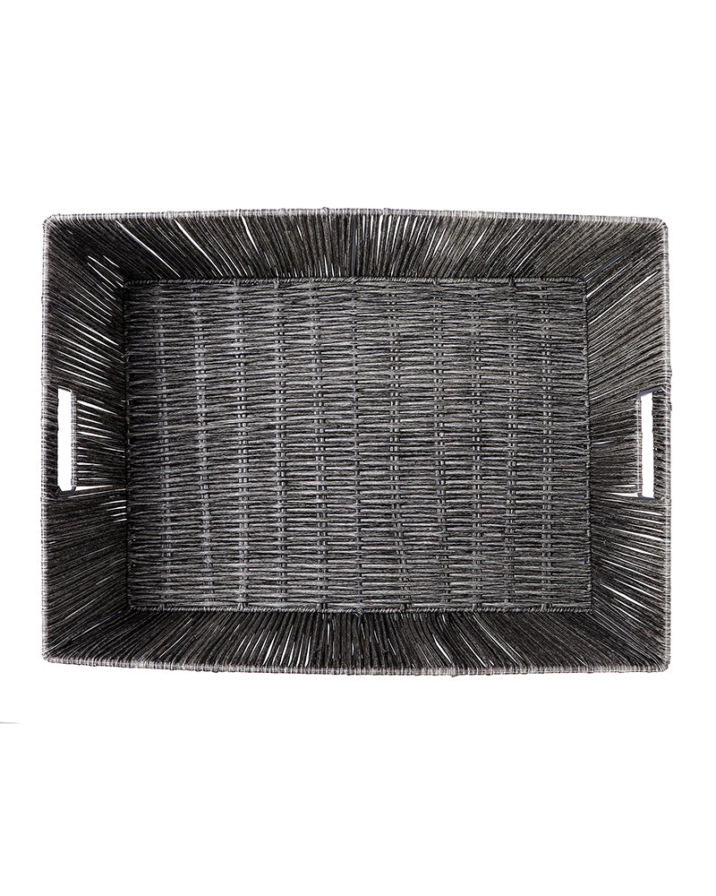 Imported Madisson Wicker Basket Dary Grey Pano