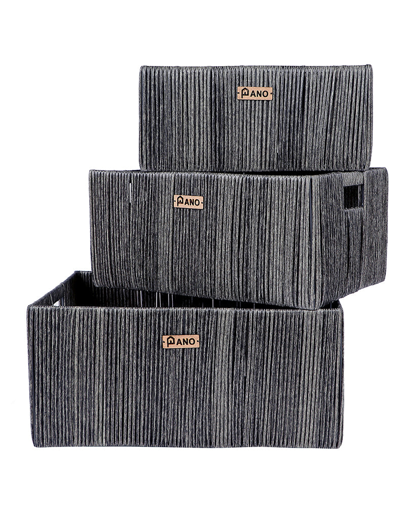 Imported Madisson Wicker Basket Dary Grey Pano