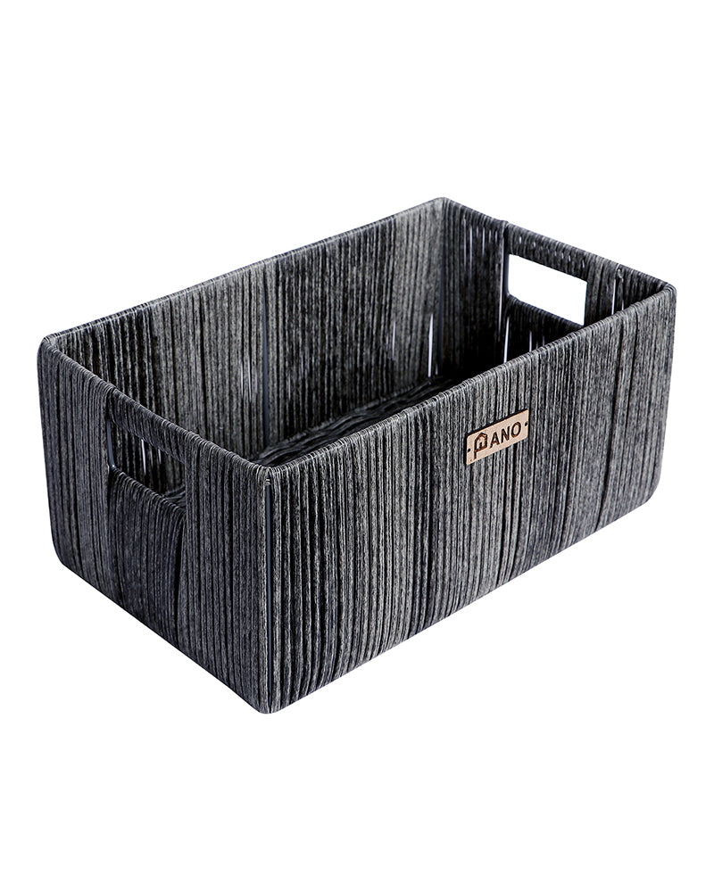 Imported Madisson Wicker Basket Dary Grey Pano